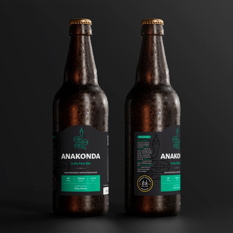 Fľaškové pivo Anakonda 16° / 750 ml