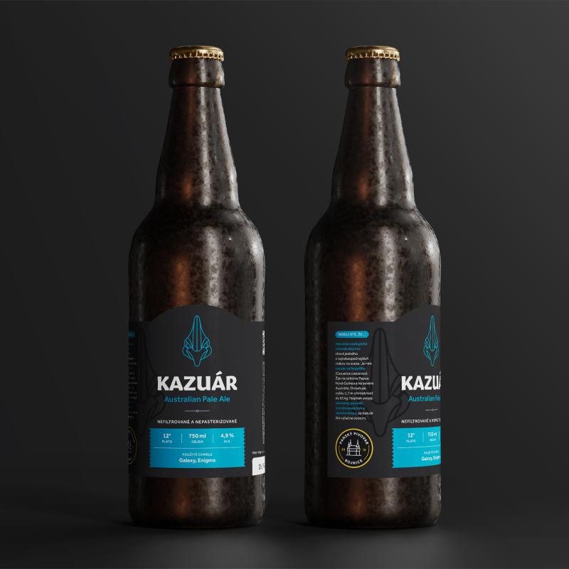 Fľaškové pivo Kazuár 12° / 750 ml