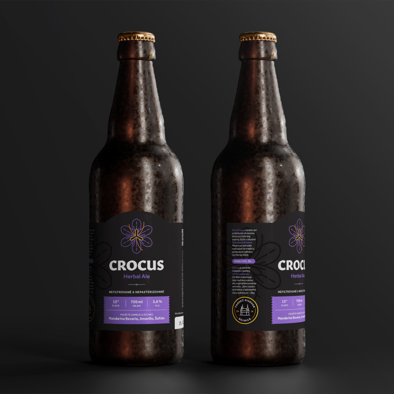 Fľaškové pivo Crocus 13° / 750 ml