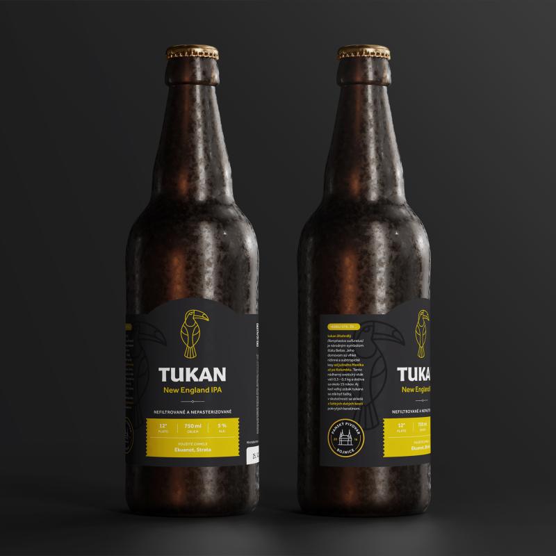 Fľaškové pivo Tukan 12° / 750 ml