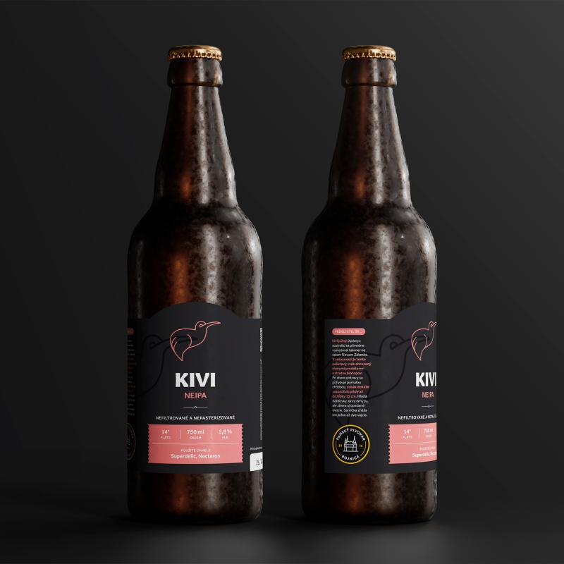 Fľaškové pivo Kivi 14° / 750 ml